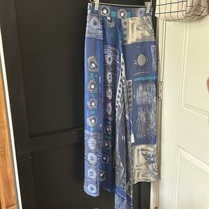 Vintage Icinoo 100% Silk Maxi Dress. Size 4